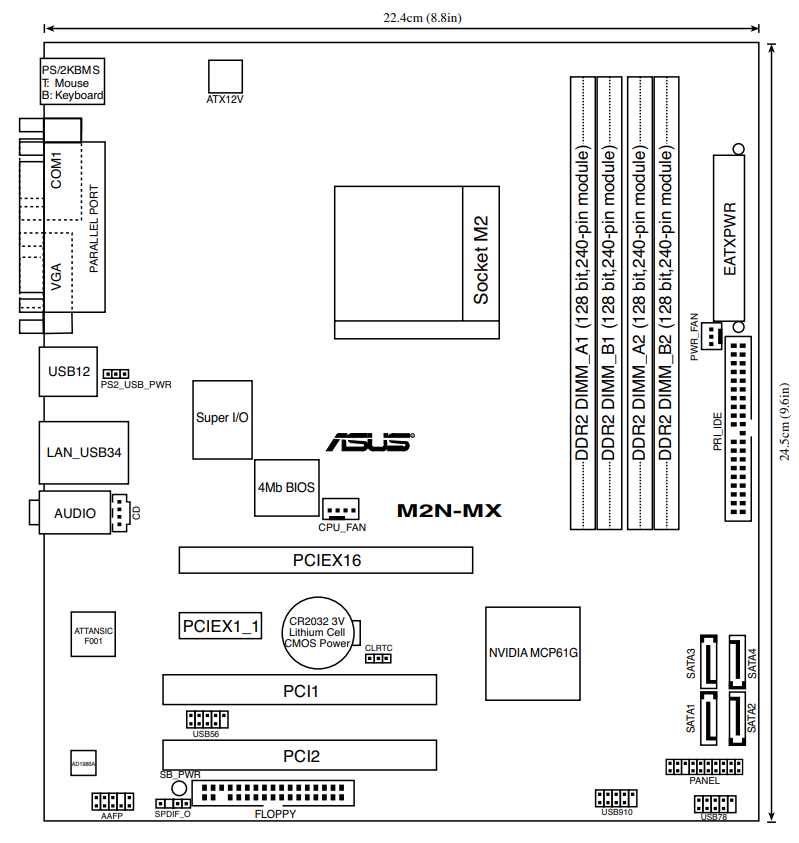 Asus, M2N MX-SE PC para na tela pedindo para precionar F1/F2 -  Motherboards, PCs, All in One & Cia - EletrônicaBR.com